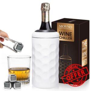 Wine Chiller Bucket with Stainless Steel Ice Cubes