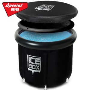 IceBox - Ice Bath Tub Outdoor with Lid: 320L Cold Water Therapy Tub for Recovery and Cold Plunge