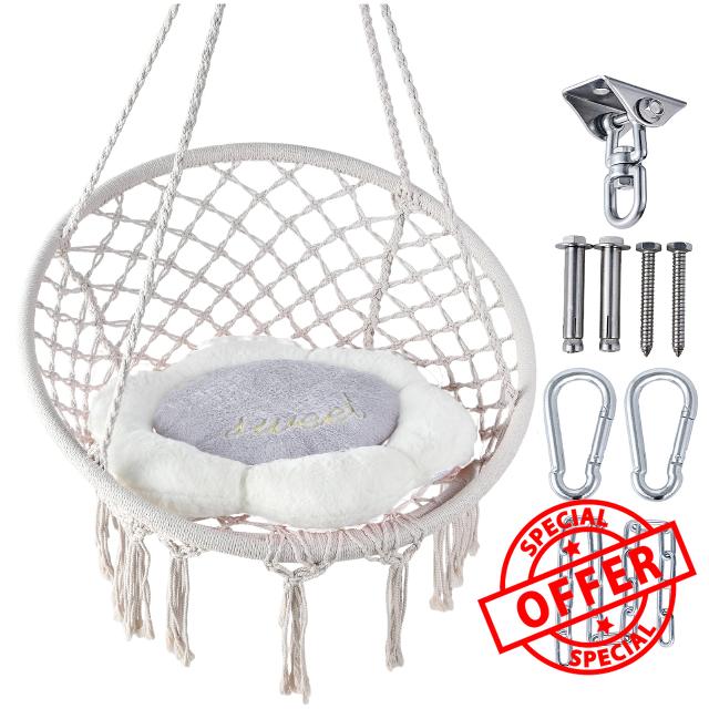 MOORLITER Macrame Swing Chair
