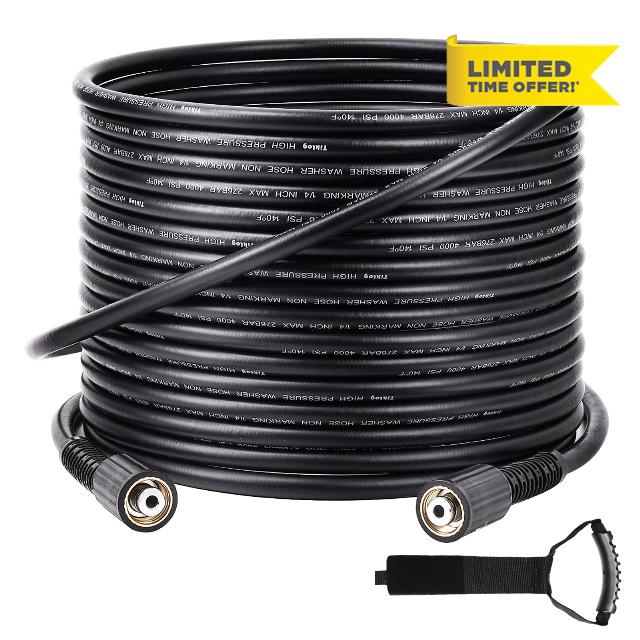 TikLog Pressure Washer Hose 50FT 1/4”