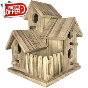 DewBright Large Bird House for Outside