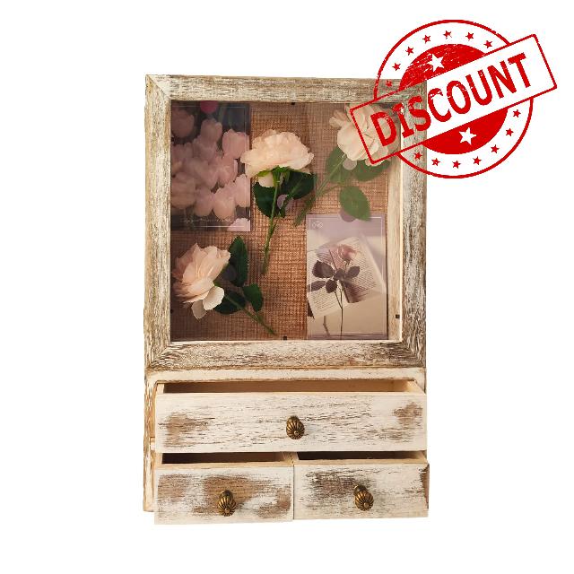 KUAIYU Deep Shadow Box Frame with Drawer