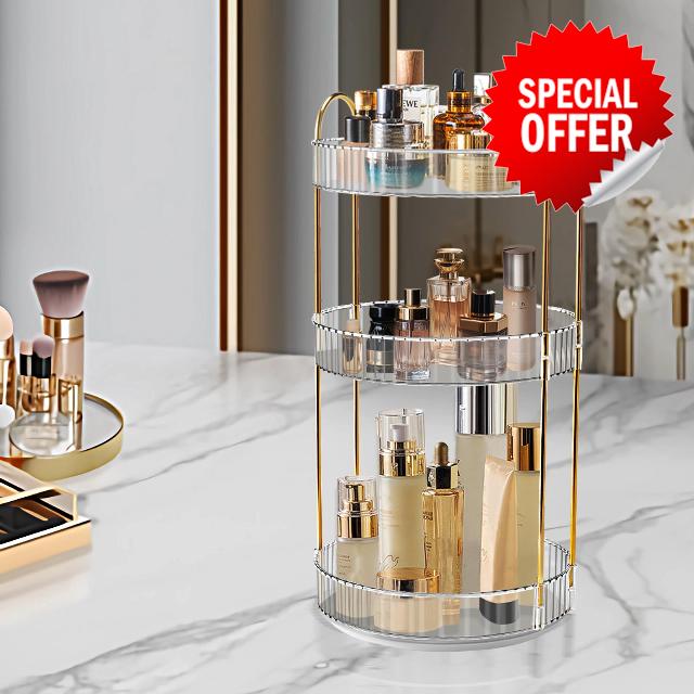 YEEYAA Rotating Makeup Organizer for Vanity