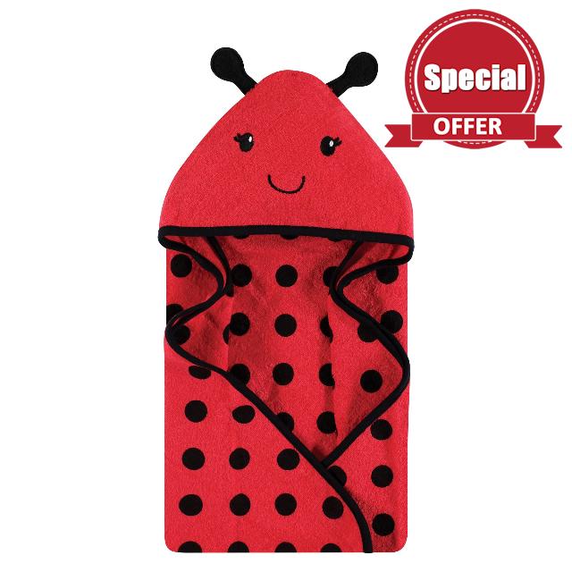 Hudson Baby Unisex Baby Cotton Animal Face Hooded Towel