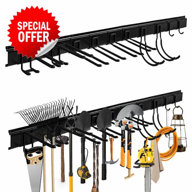 AUROPEAK Garage Tool Organizer Wall Mount