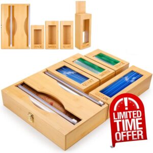 Ultimate Ziplock Bag Organizer Storage for Kitchen Drawer Organization