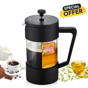 French Press Coffee Maker - 33oz/1000ml Cold Brew Heat Resistant Thickened Glass Coffee Press