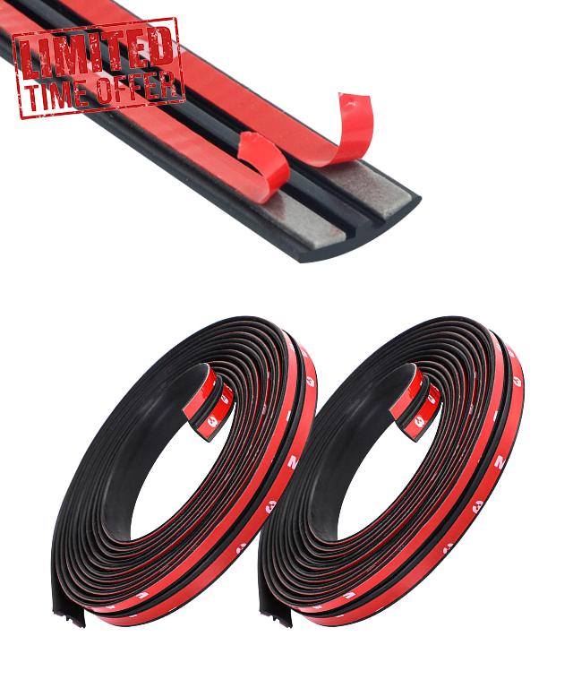 YAKEFLY 2 Pieces Windshield Rubber Seal Windshield Trim Stripping
