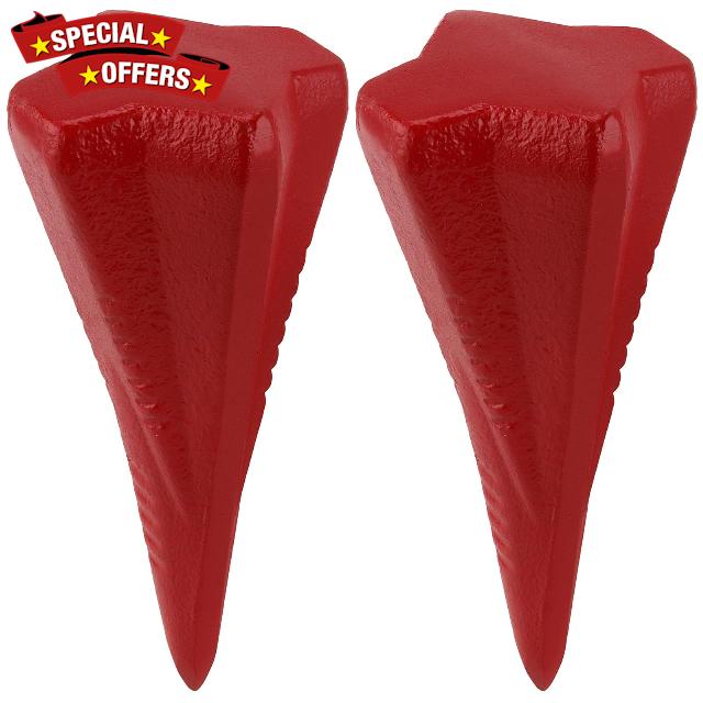 ZEONHAK 2 PCS 4lbs Diamond Wood Splitting Wedge