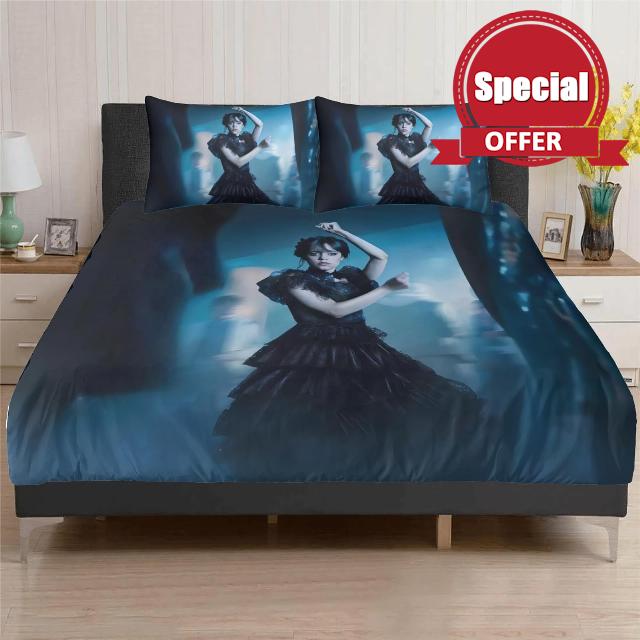 Wednesday Bedding Set Wednesday Addams Girl Duvet Cover Set