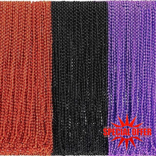 Batiyeer 300 Pcs 31.5 Inch Mardi Gras Beads Necklaces Bulk
