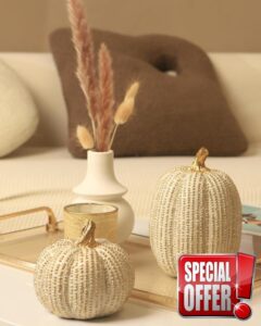 DN DECONATION 2 PCS Thanksgiving Resin Pumpkin Figurine