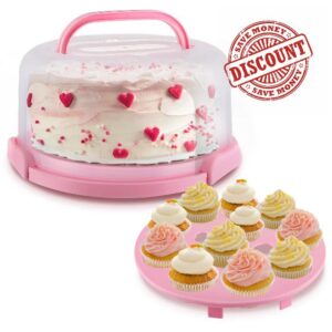 MOLIGOU Cake Carrier With Lid and Handle
