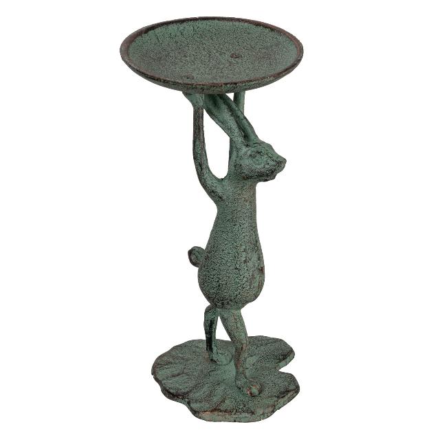 Creative Co-Op Cast Iron Rabbit Holder (Holds 3 Inch Pillar Candle)