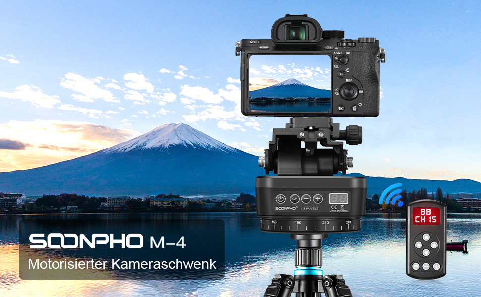 Soonpho M4 Soonpho M6 Tripod Camera Panorama Head Remote Control Pan Tilt Motorized Head