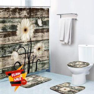 4 Piece Shower Curtain Sets