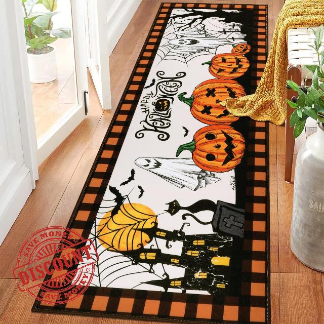 Pauwer Halloween Decorations Runner Rug 2x6