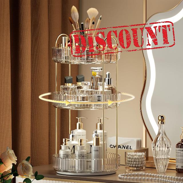 YCIA&DONE Rotating Makeup Organizer for Vanity