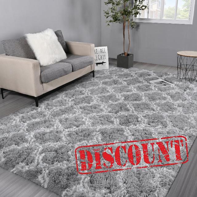 Hutha 6x9 Shag Large Area Rugs for Living Room