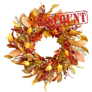 SASUKA Artificial Fall Wreath for Front Door