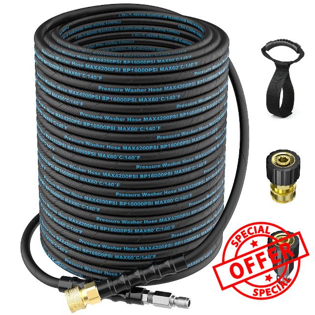100Ft Pressure Washer Hose