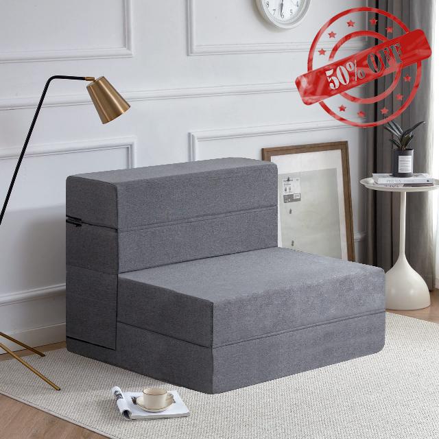 Kingfun Folding Sofa Couch Bed Memory Foam Sleeper Sofa Guest Bed and Fold Out Chair Bed