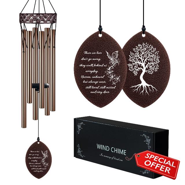 Memorial Wind Chimes Sympathy Gift for Loss of Loved One Windchimes in Memory of a Loved One Mother/Father/Pet/Mom Memorial/Bereavement/Condolence/Rememberance Gifts…