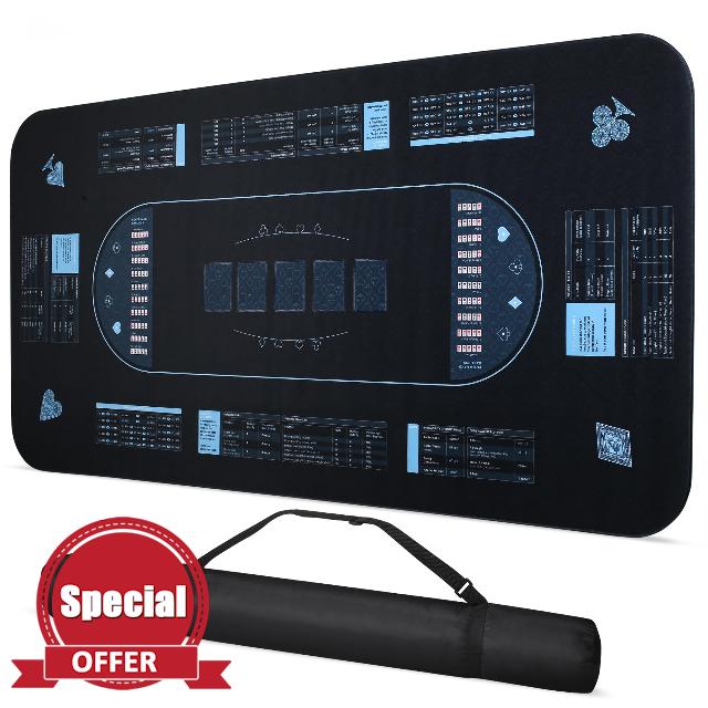 RUNNING HOT Poker Mat (70 X 35 in)
