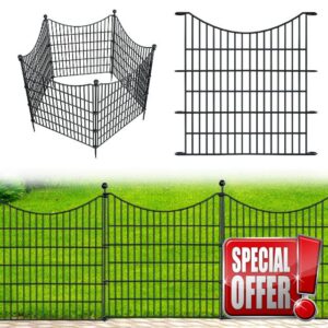10 Panels No Dig Decorative Outdoor Garden Fence for Yard