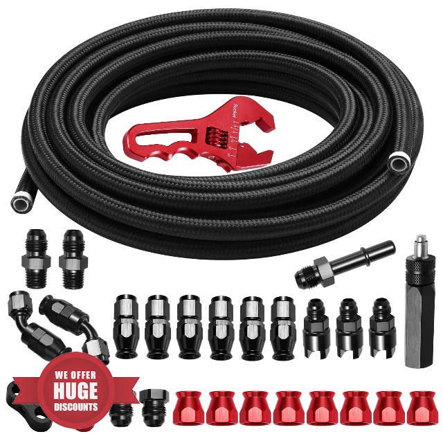 BRIFITOR 6AN 25FT PTFE Fuel Line Kit