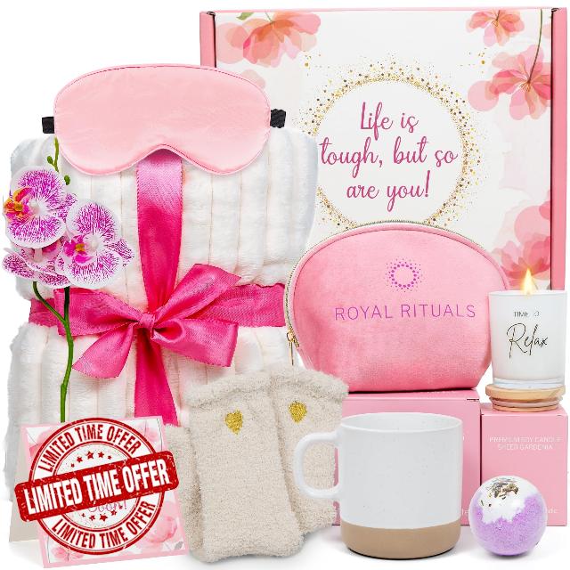 GET WELL SOON GIFT FOR WOMEN PINK WITH ORCHID