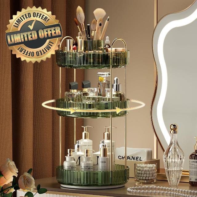 YCIA&DONE Rotating Makeup Organizer for Vanity