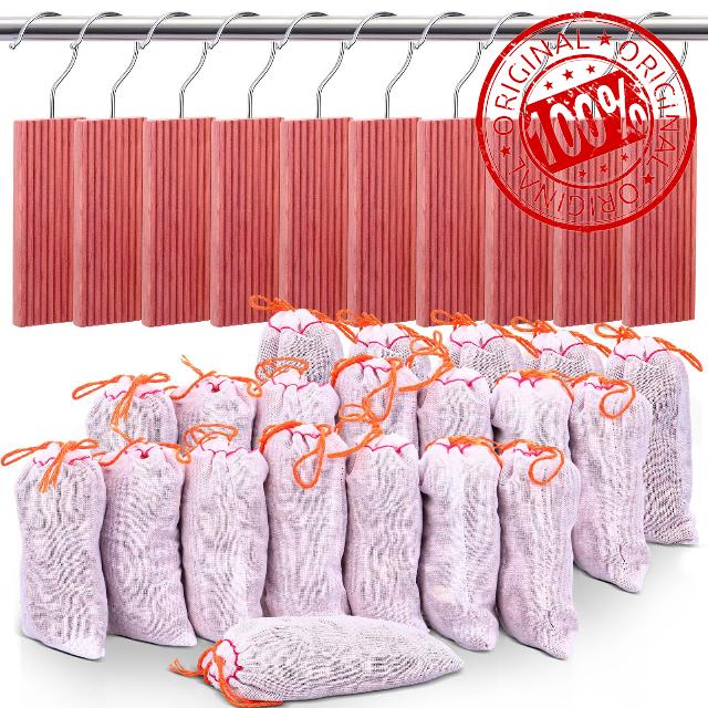 Sasylvia 30 Pieces Cedar Chips Sachets Cedar Blocks Cedar Hangers Fresh Scent Cedar Closet Freshener Aromatic Hanging Cedar Hang Ups Cedar Sachets Bags for Clothes Storage Accessories Drawer Shoes