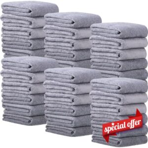 Newwiee 24 Pcs Coral Velvet Microfiber Bath Towels Sets 28 x 55 Inch Large Absorbent Towels Multipurpose Quick Drying Soft Body Towels for Shower Bathroom Beach Fitness Yoga Sports Spa Swimming