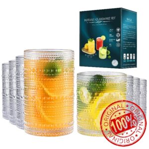 ISMASOAN Vintage Drinking Glasses Set of 8