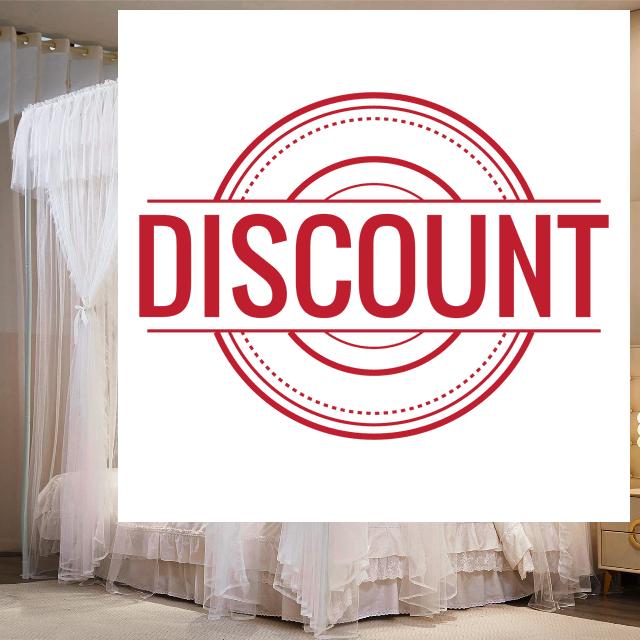 AIOOO 4 Corners Post Princess Curtains Bed Canopy for Girls 8 Panels Curtain- Double Layer Sheer Mesh Canopies Drapes Girls Girls Room Decor (8P-White/White