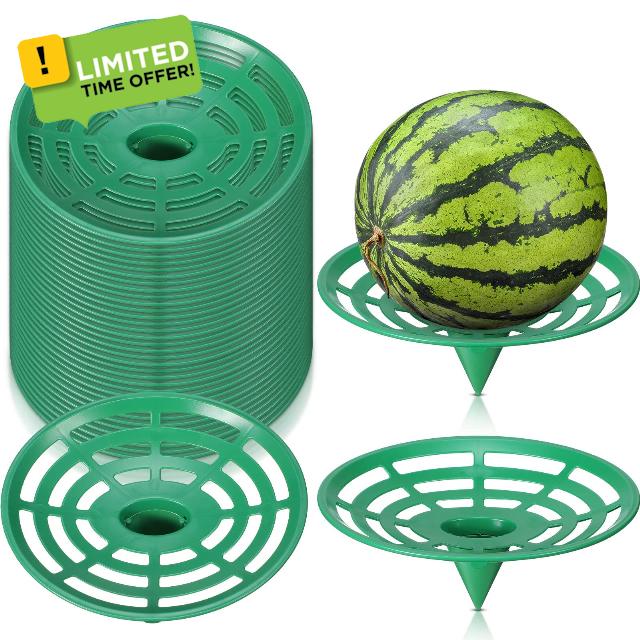 Irenare 12 Pcs Melon Cradle Plant Garden Support Protector for Watermelon Squash Pumpkin Harvest Basket Watermelon Support Trellis for Cantaloupe Honeydew Strawberry