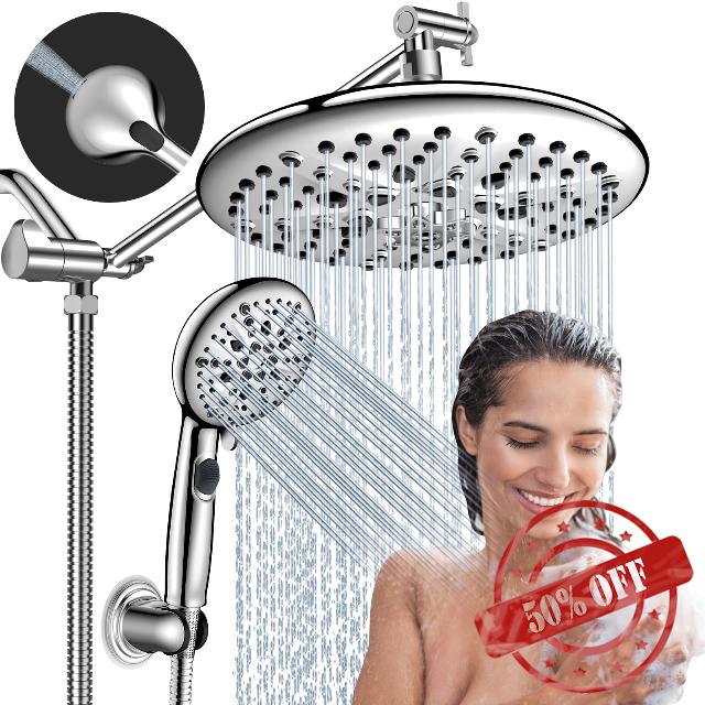 Shower Heads with Handheld Spray Combo