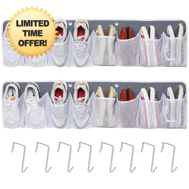 Ofiray-home Bedside Shoe Organizer 2Pack