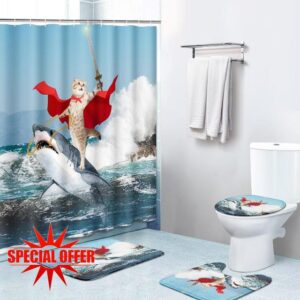 4 Piece Shower Curtain Sets