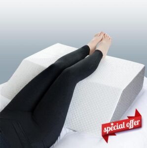 Kӧlbs Extra Wide Leg Elevation Pillow | Chic Jacquard Cover | XL and Wide for More Comfort Bed Wedge Pillow | Knee Pillow Leg Pillow | Wedge Pillow for Legs | Leg
