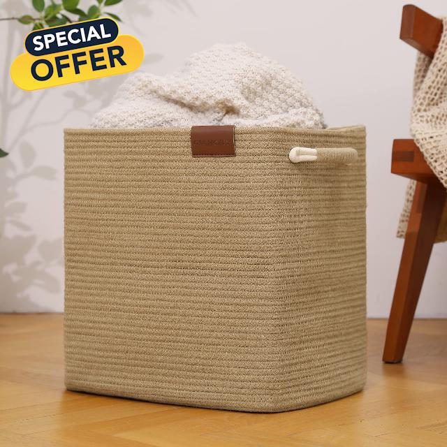 OIAHOMY Woven Storage Basket