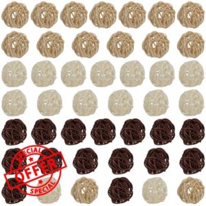 SEHOI 45 PCS 5cm Rattan Balls Decorative