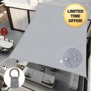 RICHIE 12&rsquo;x16&rsquo; Sun Shades Outdoor Rectangular Light Grey