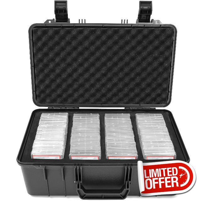 OUUTMEE Graded Card Case - Graded Card Storage Box Compatible with 132 PSA
