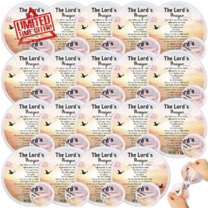 Tradder 50 Pcs Religious Church Fans Folding Hand Fans Wedding Fans for Guests Decorative Foldable Fan Hand Collapsible Hand Fan for Women Outdoor Church Services Summer Christian Gifts (Classic)