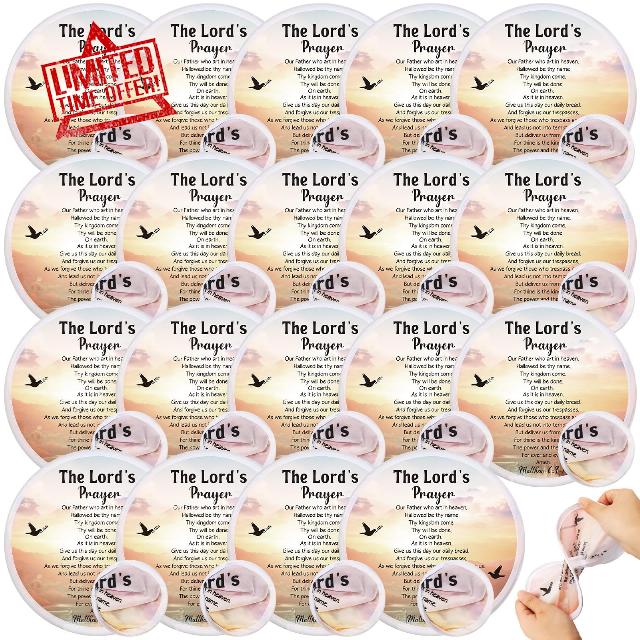 Tradder 50 Pcs Religious Church Fans Folding Hand Fans Wedding Fans for Guests Decorative Foldable Fan Hand Collapsible Hand Fan for Women Outdoor Church Services Summer Christian Gifts (Classic)