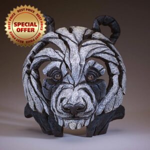 Edge Sculpture Panda Bust Statue Figurine 10.6 x 7 x 9.1 Inch 6008545