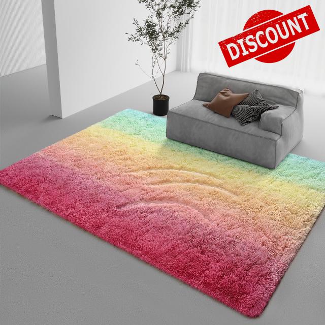 DweIke Fluffy Rugs Gradient Carpets