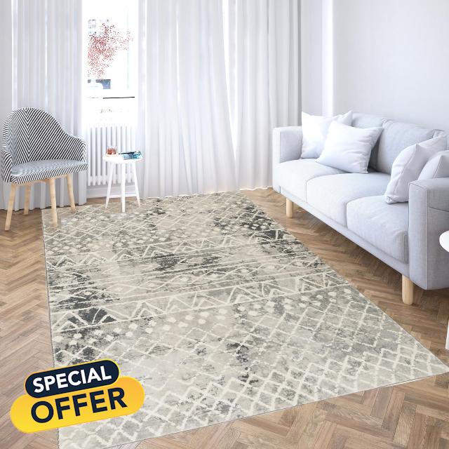 Area Rug 5x7 Runner Rug Vintage Hallway Indoor Floor Mat Flodable Thin Rug Retro Distressed Carpet Grey Multi Floral Print Country Accent Rug Non Slip Bathroom Kitchen Bedroom Living Room